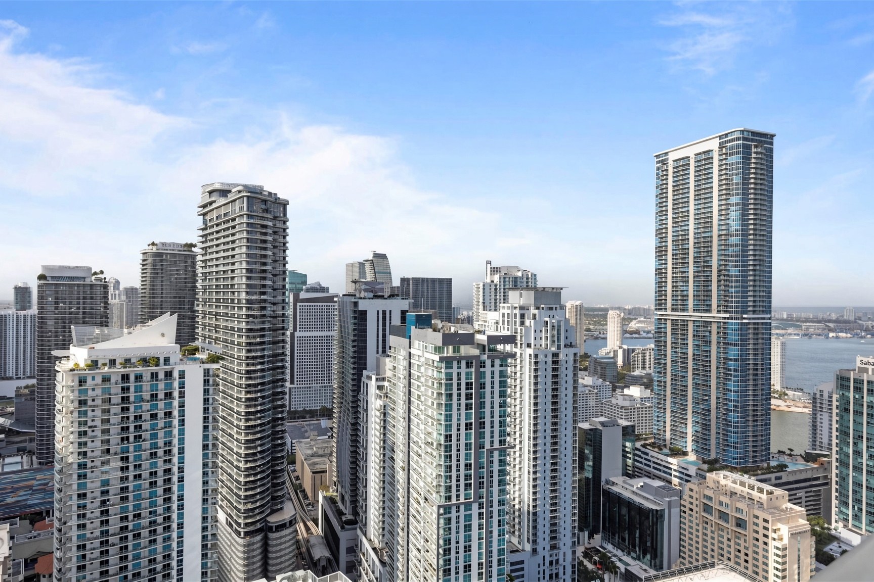 The skyline from the penthouse